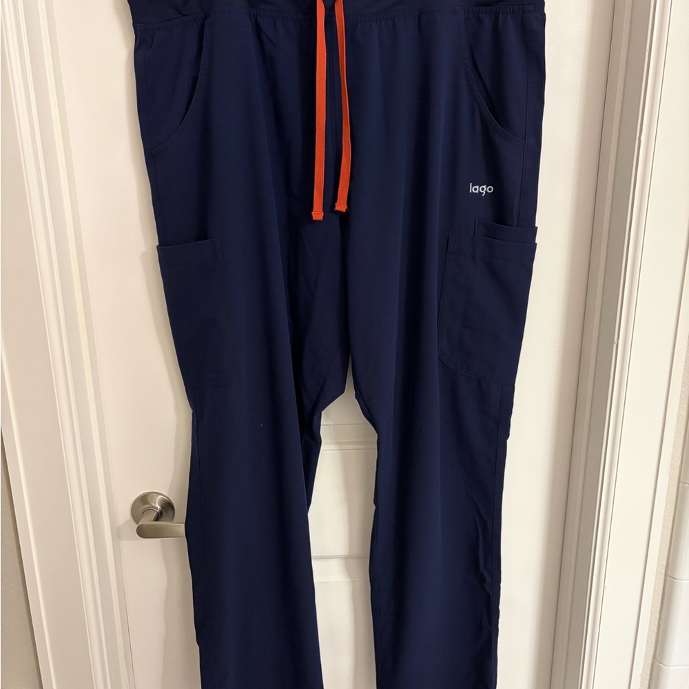 Lago Women’s Navy Scrub Pants, XXL